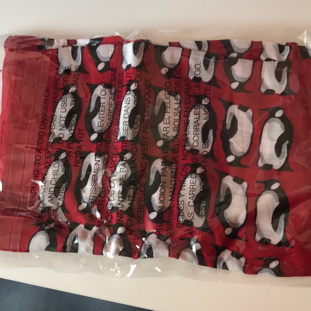Red penguin Vera Bradley scarf